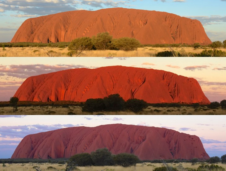 Uluru sunset colours